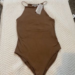 Taupe body suit